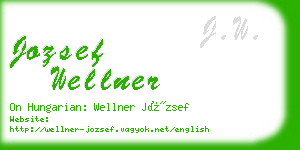jozsef wellner business card